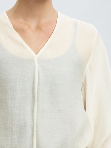 Chemisier SELECTED en blanc