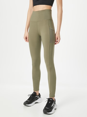 COLUMBIA Skinny Workout Pants 'Windgates' in Green: front