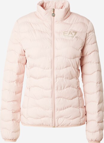 EA7 Emporio Armani Winter Jacket in Pink: front