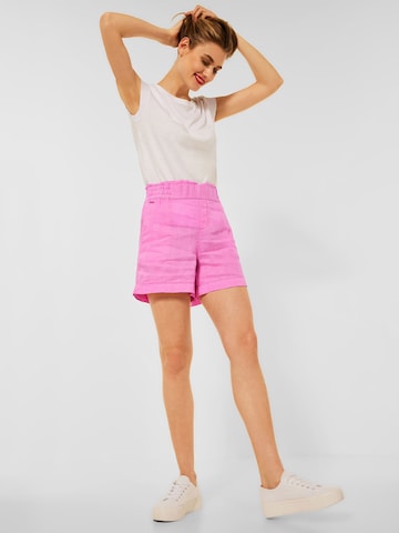 STREET ONE Normální Kalhoty – pink
