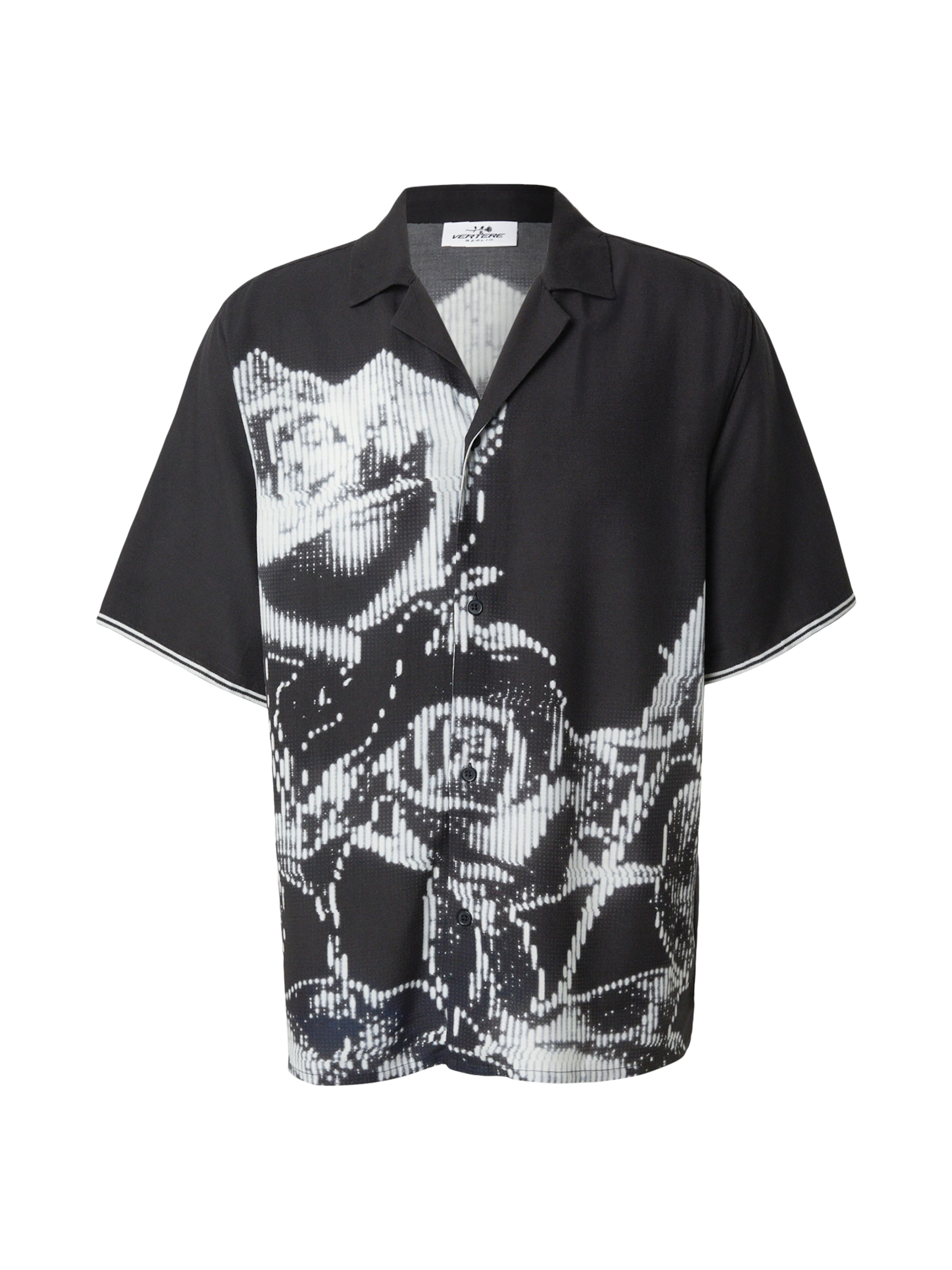 Vertere Berlin Comfort Fit Hemd 'MORPH' in Schwarz: Vorderseite