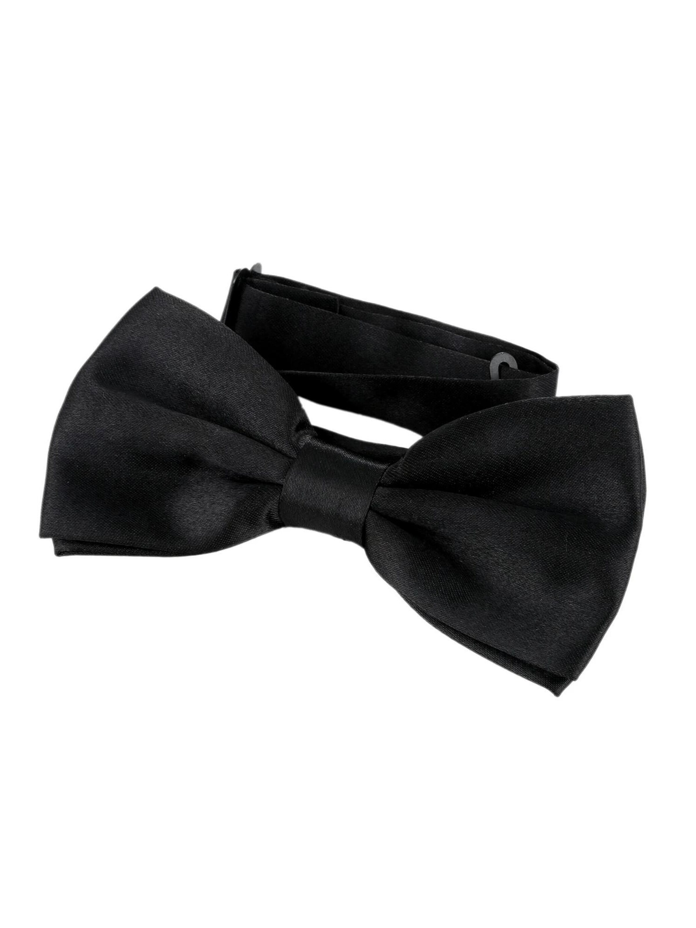 DonDon Bow Tie 'DonDon Edle nachtblaue Fliege Schleife mit Haken - bereits gebunden und verstellbar' in One size in Black, Item view
