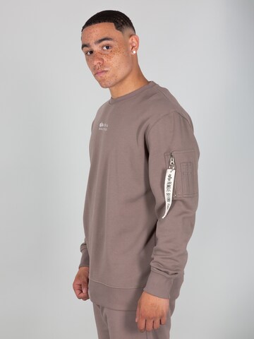 ALPHA INDUSTRIES Sweatshirt in Brown