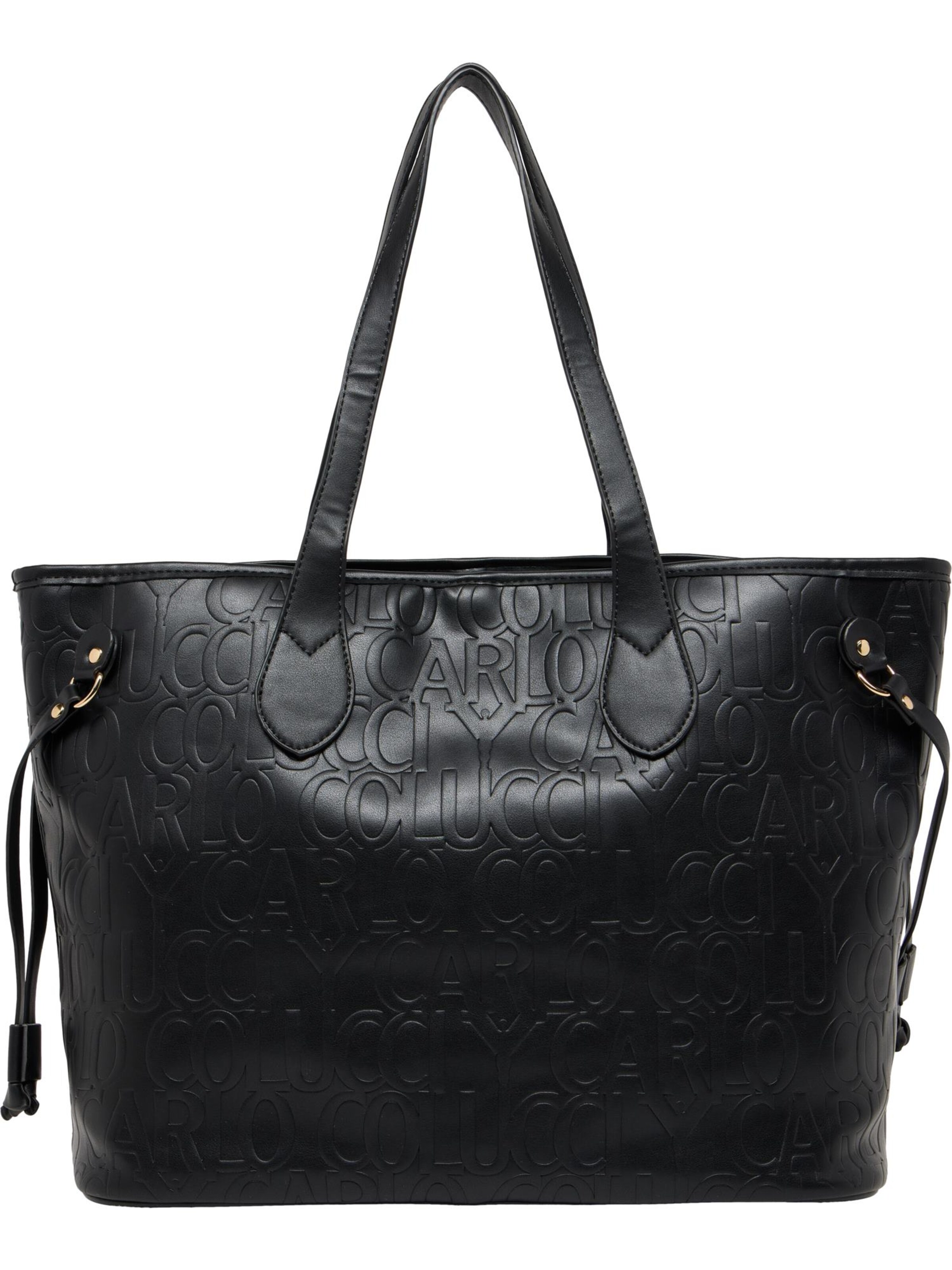 Carlo Colucci Shopper ' Dobloni ' in Zwart