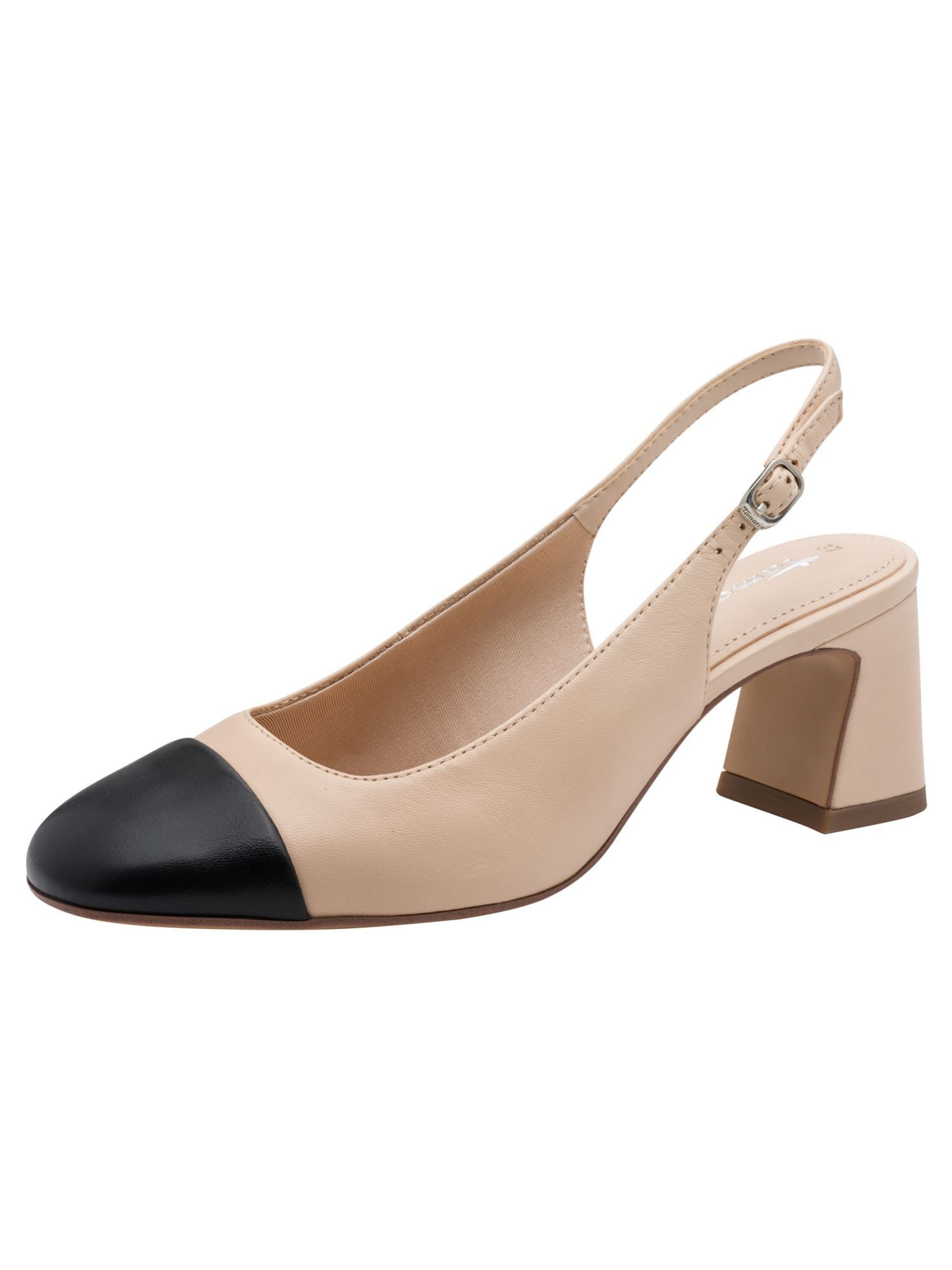 Tamaris Slingback pumps in Cream / Black, Item view