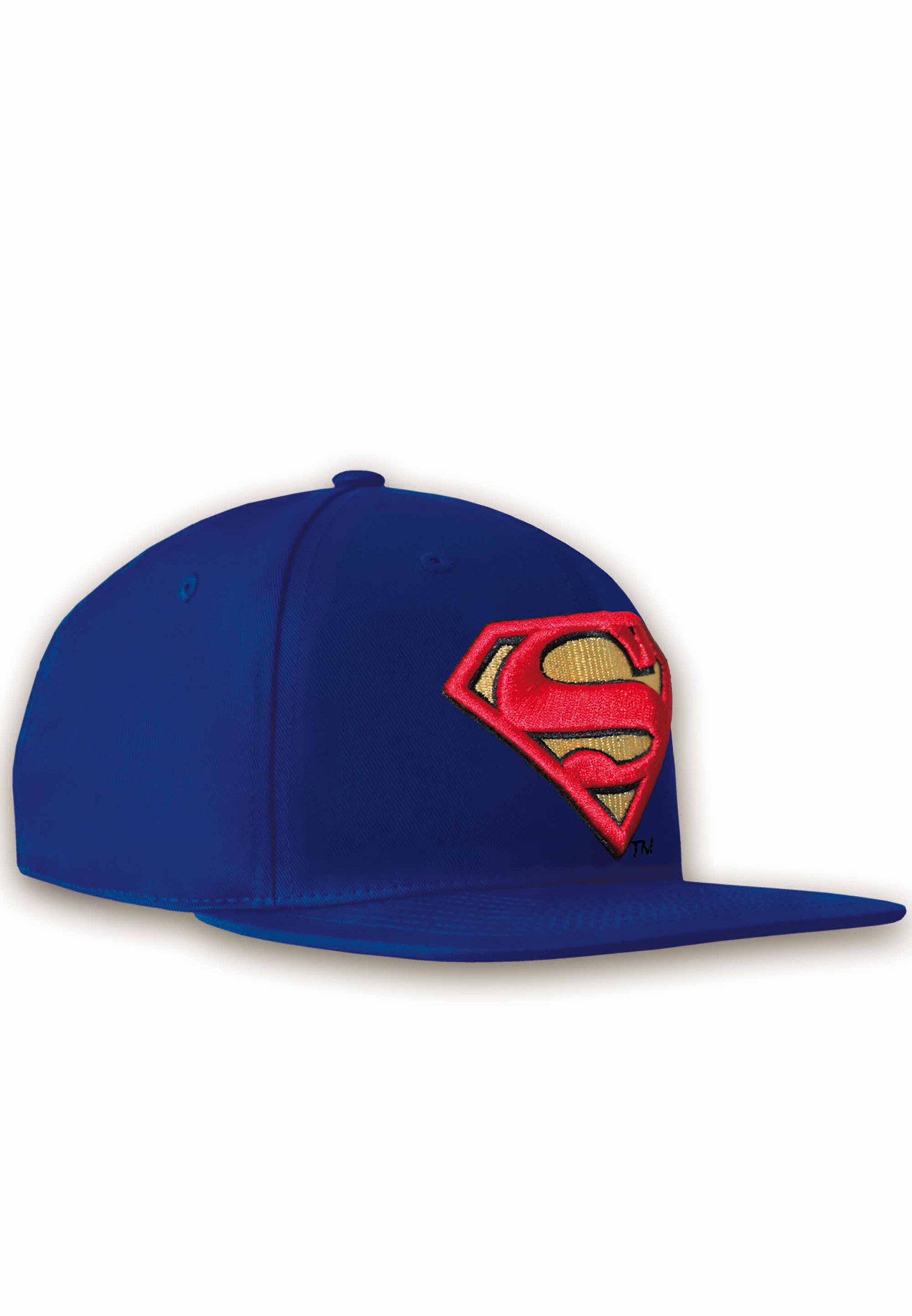 LOGOSHIRT Cap 'DC Superman' in Blue: front