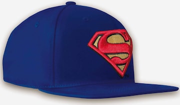 LOGOSHIRT Pet 'DC Superman' in Blauw: voorkant