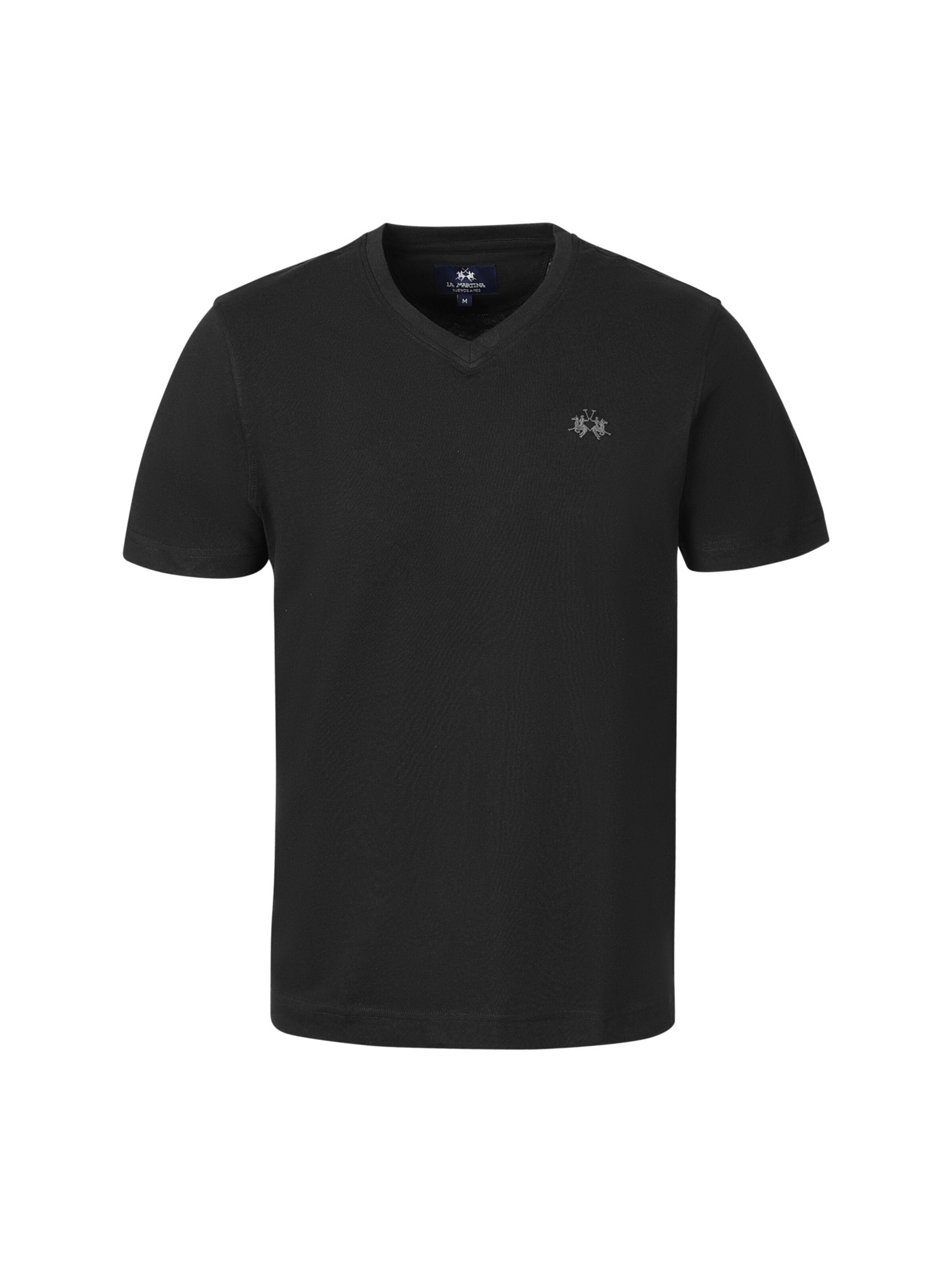 La Martina - Camisa funcionais em preto: frente