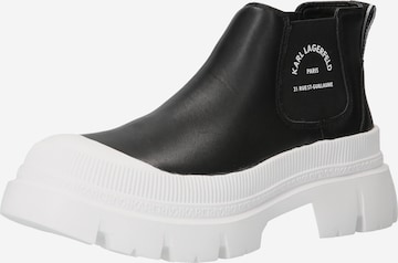 Karl Lagerfeld Chelsea boots 'TREKKA MAX' in Black: front