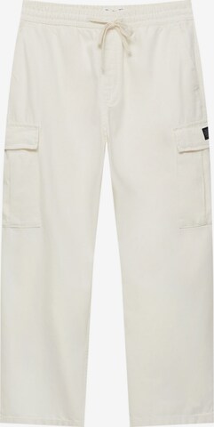 Pull&Bear Cargo jeans in Beige: front