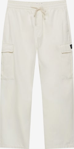 Pull&Bear Loosefit Jeans in Beige: predná strana