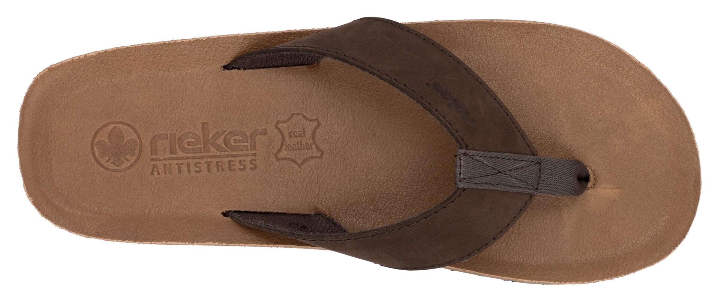 Rieker Teenslippers in Bruin