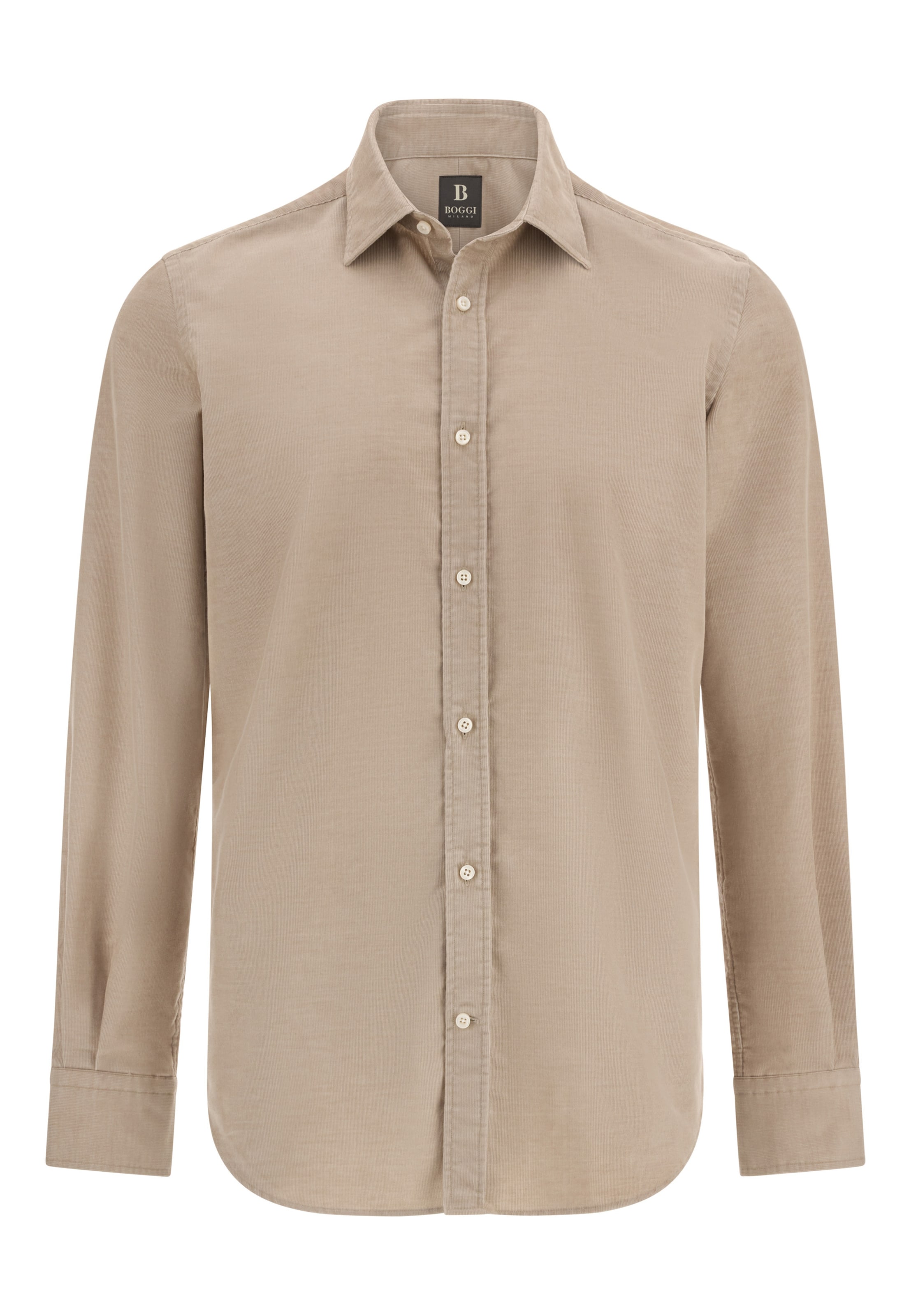 Boggi Milano Overhemd in Beige: voorkant