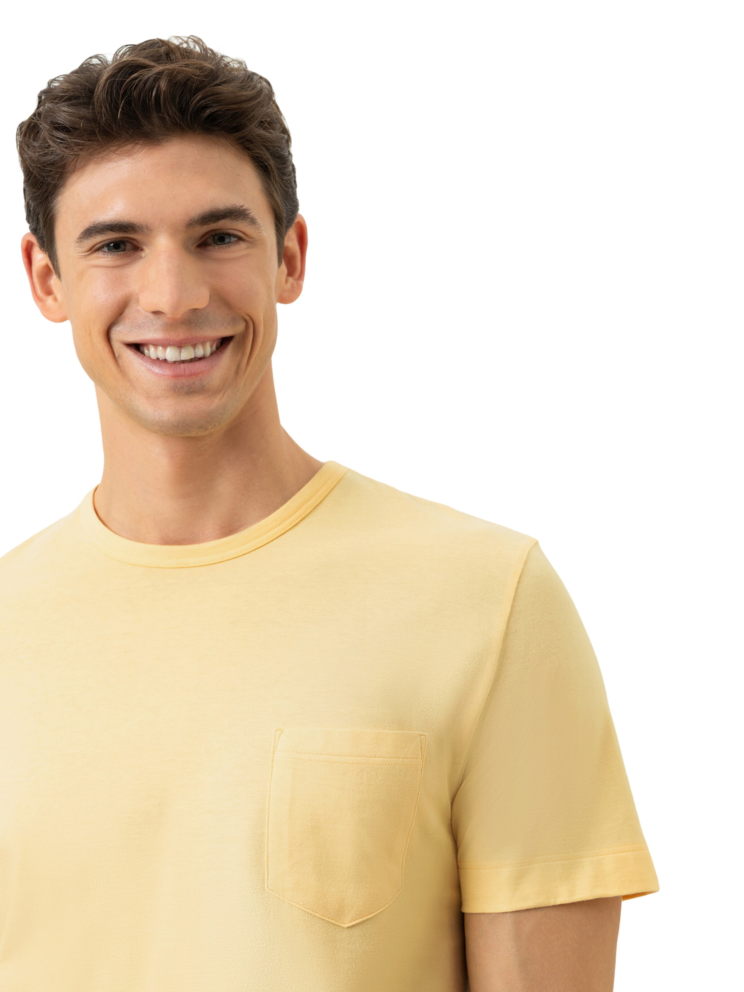 Mey Pyjama 'Lemon Weave' in Gelb