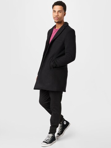 Only & Sons Between-Seasons Coat 'Jaylon' in Black