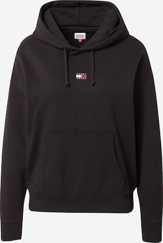 Tommy Jeans Sweatshirt in Black: front