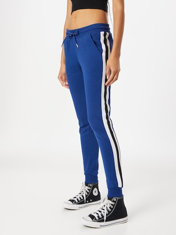 Urban Classics Tapered Trousers in Blue: front