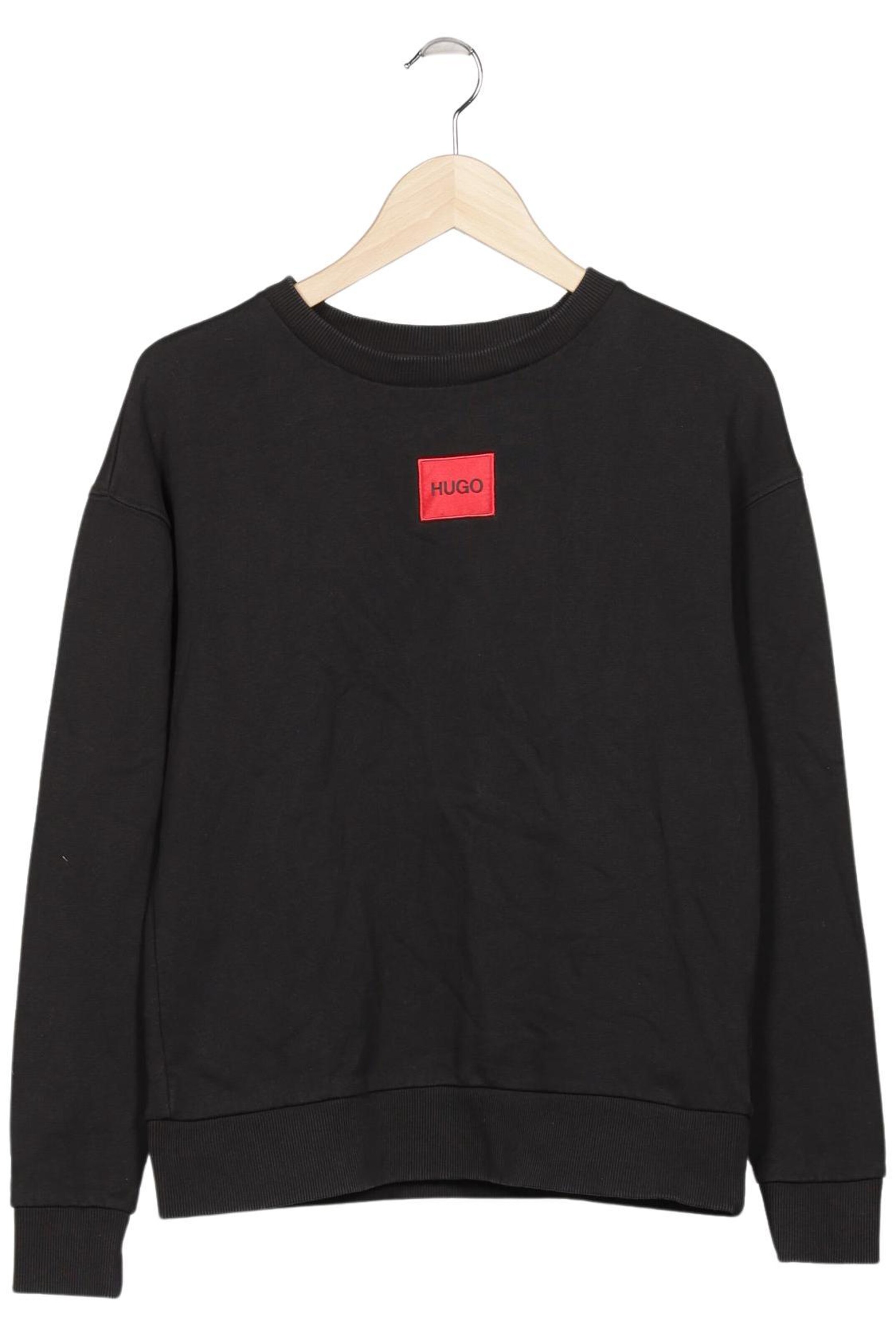 HUGO Sweatshirt & Zip-Up Hoodie in XS in Black: front