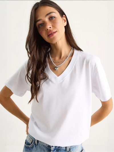 Bianco Lucci T-shirt 'T-Shirts' en S en blanc, Vue avec produit
