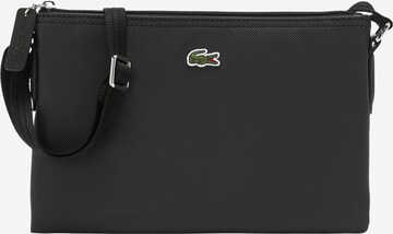 LACOSTE - Mala de ombro 'Core Essentials' em preto: frente