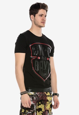 CIPO & BAXX T-Shirt ARROWHEAD mit Logo Print in Schwarz