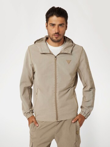 GUESS Übergangsjacke in Beige: Vorderseite