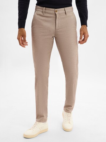 Alberto Chino Pants 'Lou' in Beige: front