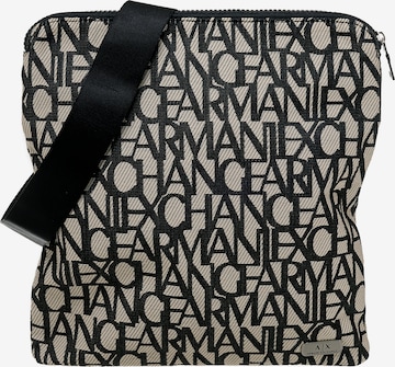 ARMANI EXCHANGE Crossbody Bag 'Flat ' in Black: front