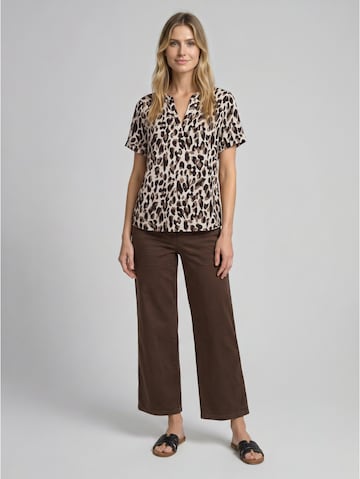 TOM TAILOR Bluse in Braun