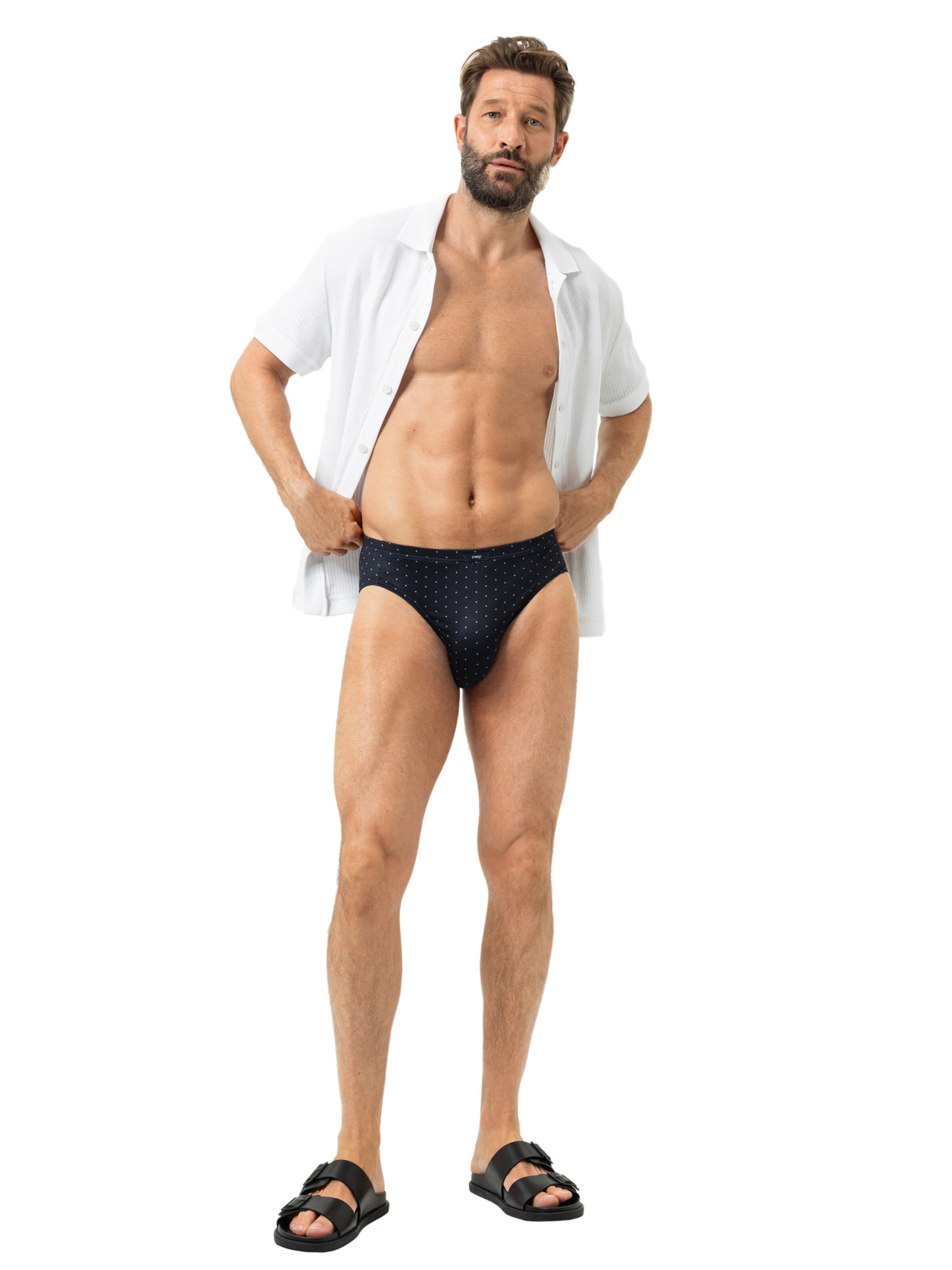 Mey Slip 'Points' in Blauw