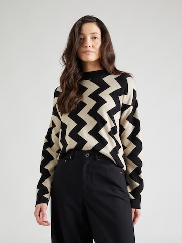 VILA Sweter 'RIL' w kolorze czarny: przód