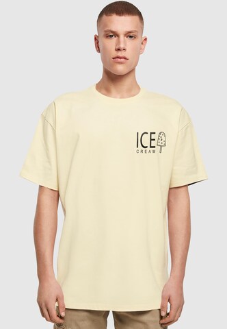 Merchcode Majica 'Ice Cream' | rumena barva: sprednja stran
