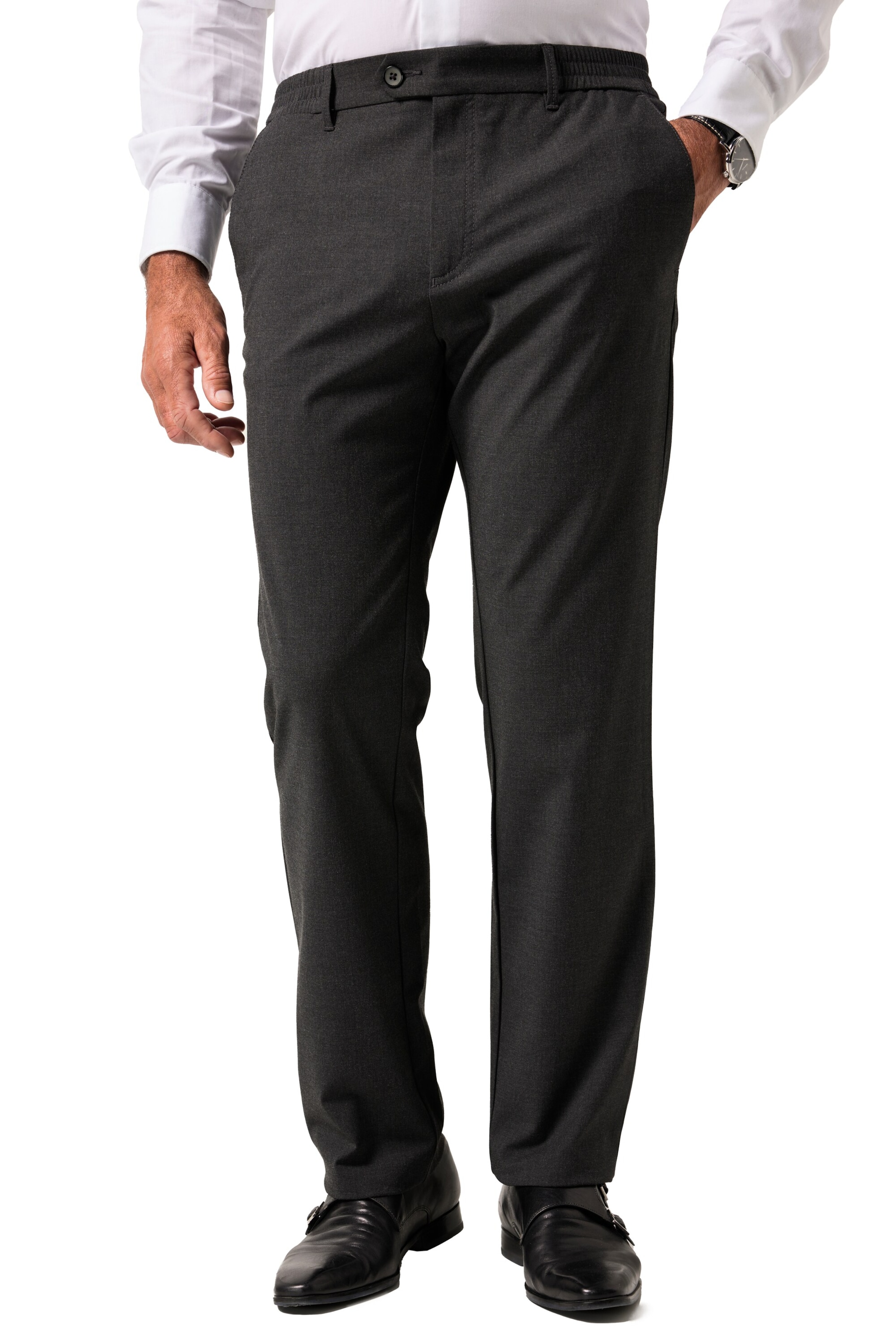 JP1880 Regular Chino in Grijs: voorkant