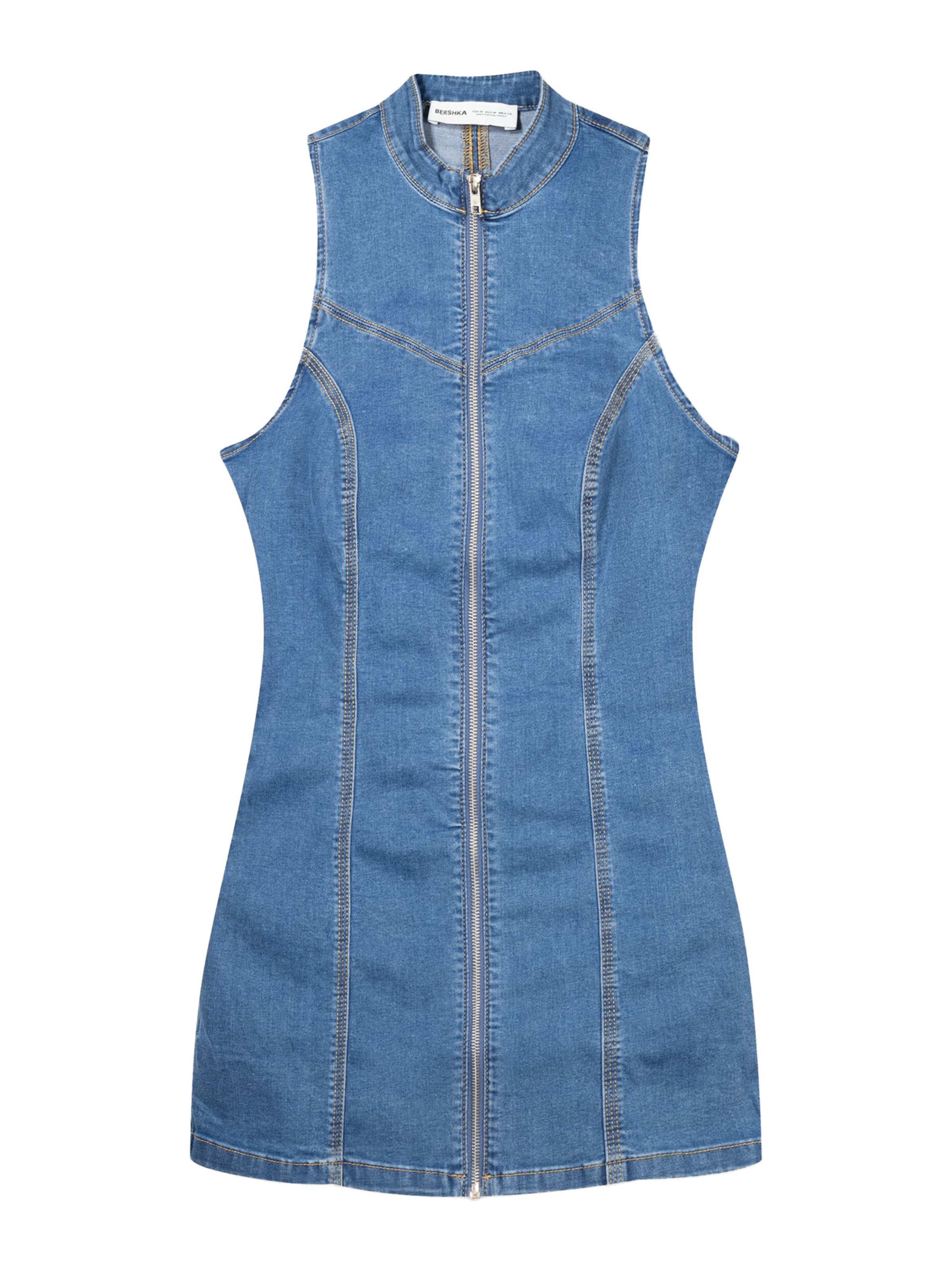 Bershka Šaty - Modrá: predná strana