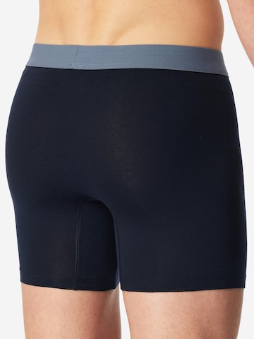 SCHIESSER Boxershorts ' 95/5 Organic Cotton ' in Blauw