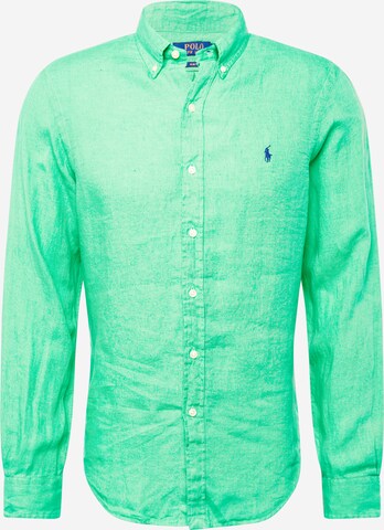 Polo Ralph Lauren Button Up Shirt in Green: front