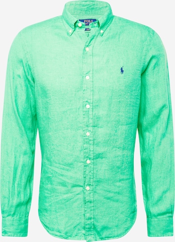 Chemise Polo Ralph Lauren en vert : devant