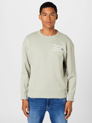 Tommy Jeans Sweatshirt in Green: front