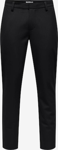 juoda Only & Sons Prigludęs „Chino“ stiliaus kelnės 'ONSBrad': priekis