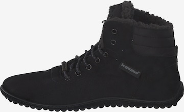 Leguano Schnürstiefelette in Schwarz