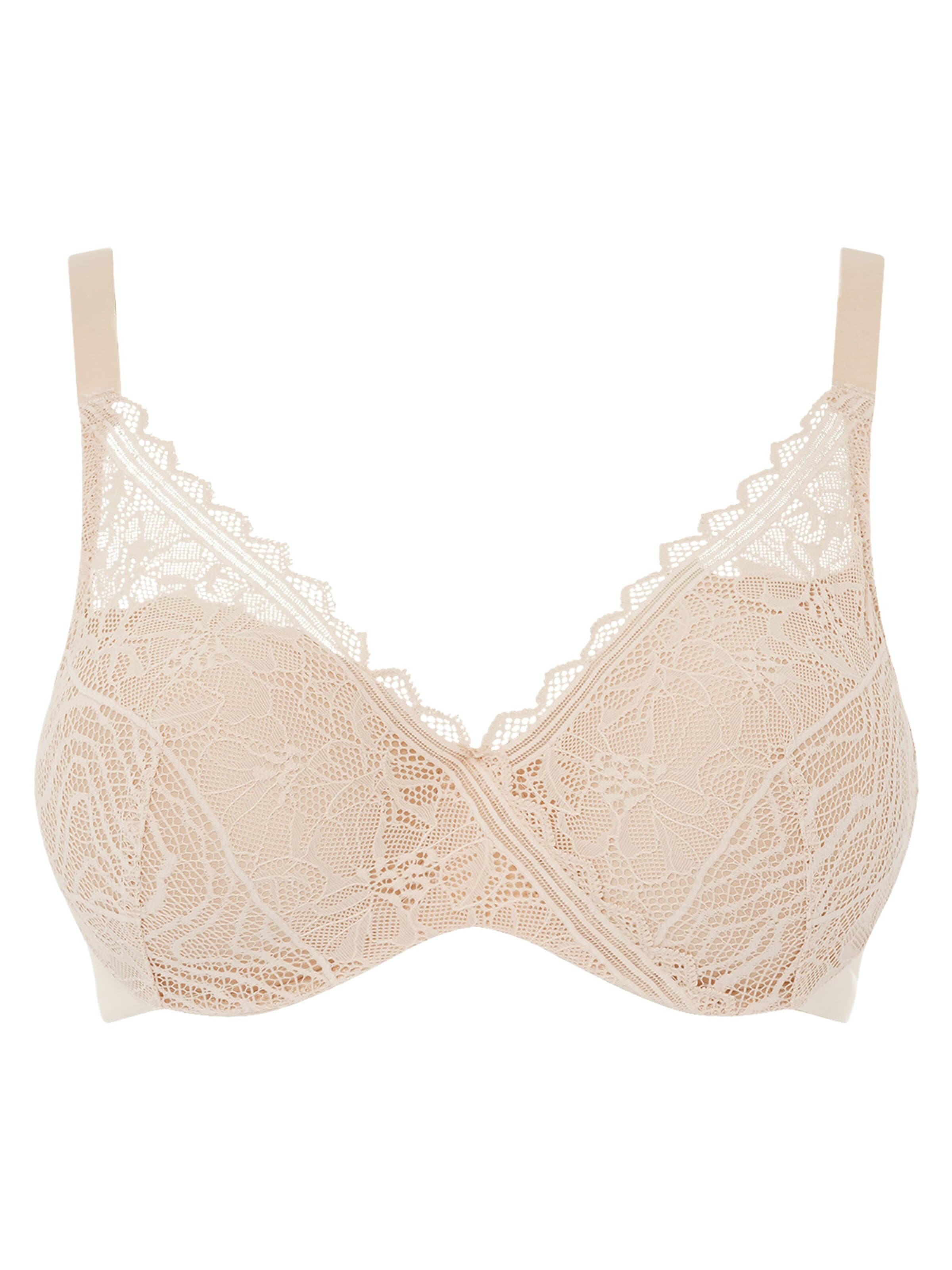Chantelle Bra 'Easy Feel Floral Touch' in Beige: front