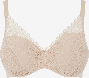 Chantelle Bra 'Easy Feel Floral Touch' in Beige: front