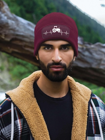Youth Designz Beanie 'Heartbeat Traktor' in Red