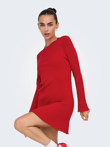 ONLY - Vestido de punto en rojo: frente