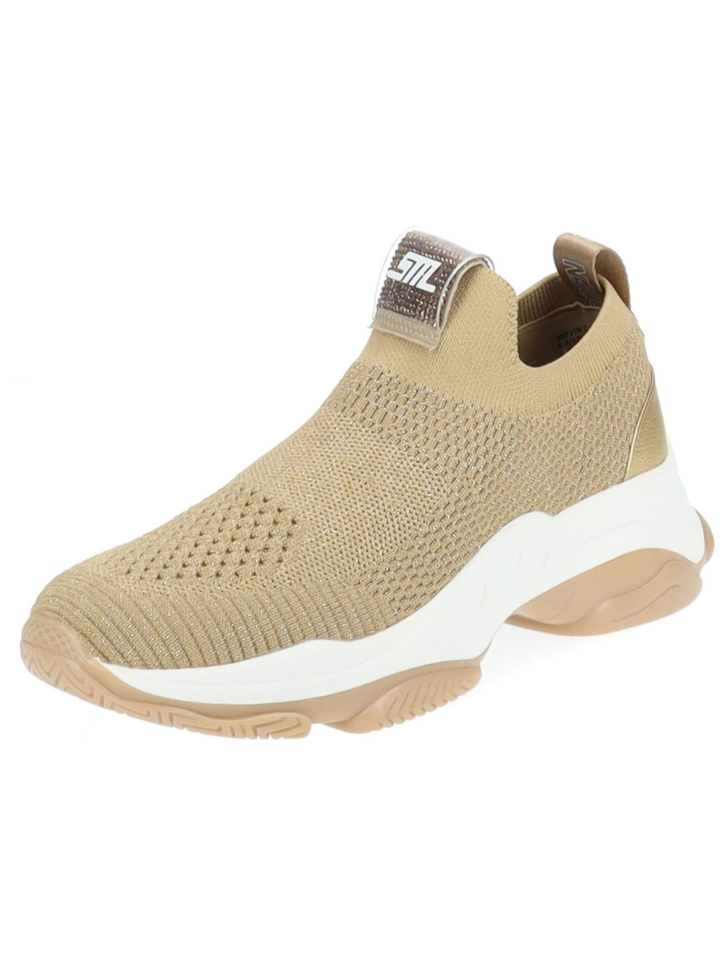 STEVE MADDEN Platform trainers in Gold: front