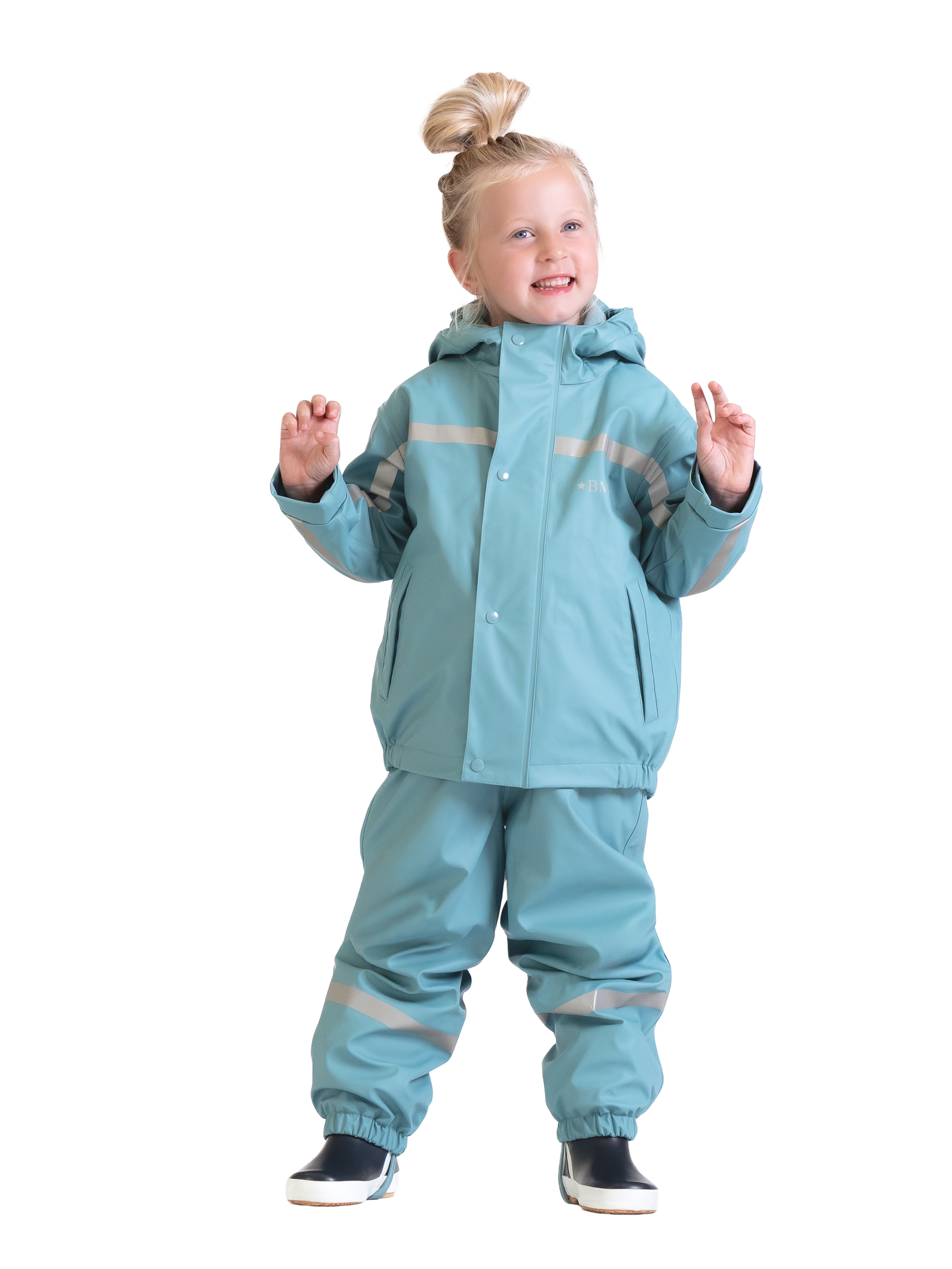 BMS Winter Jacket 'SoftSkin Antarctic' in Blue: front