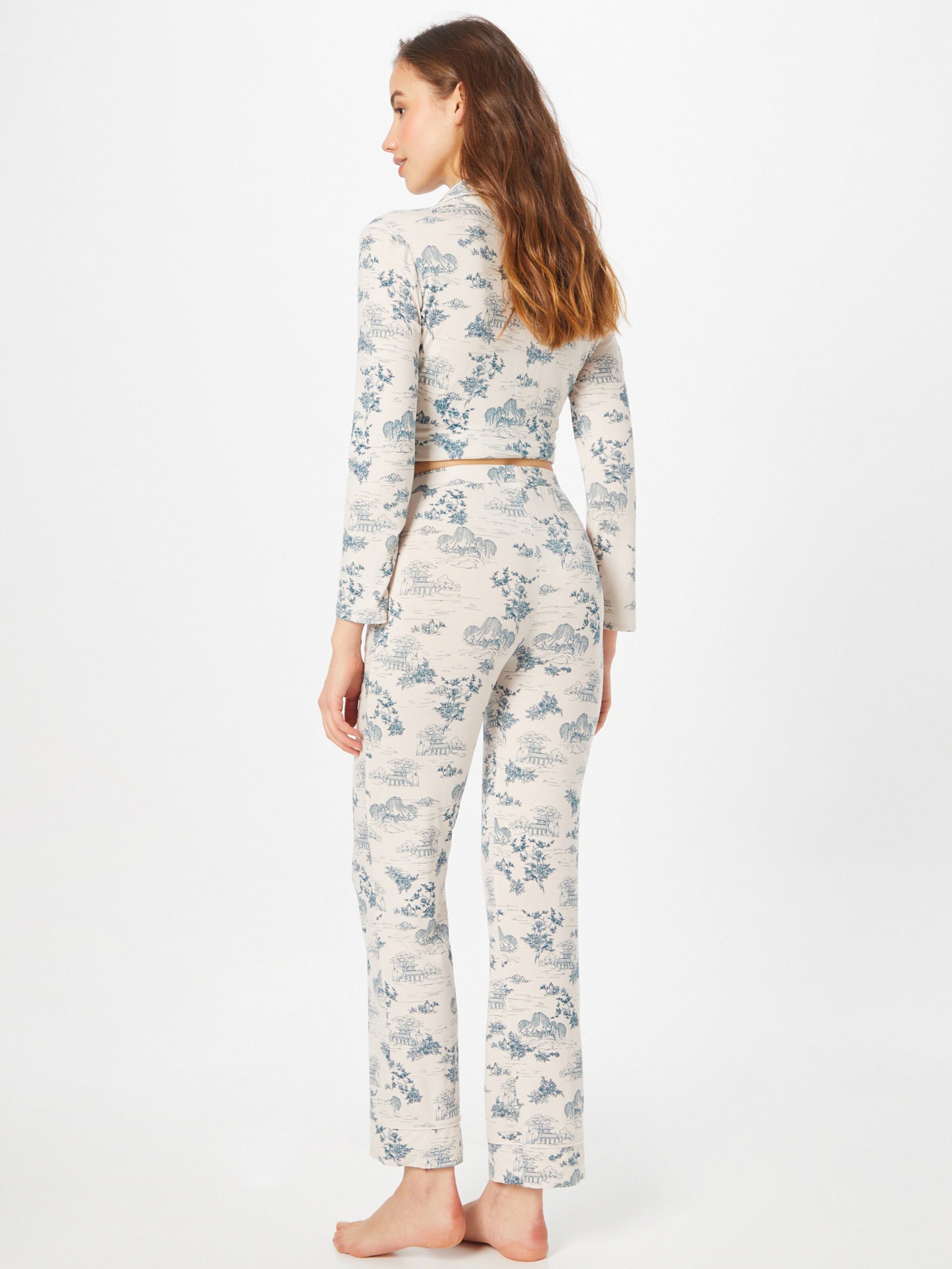 Lingerie Pantalon de pyjama Alman Pantalon ETAM en Blanc 