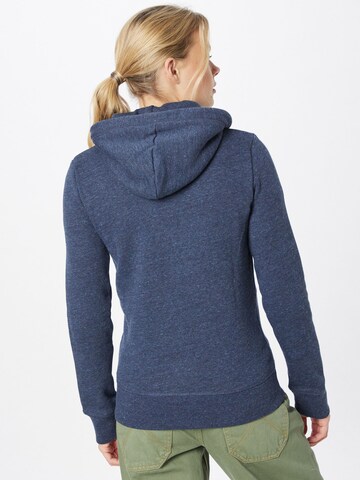 Superdry - Sudadera con cremallera en azul