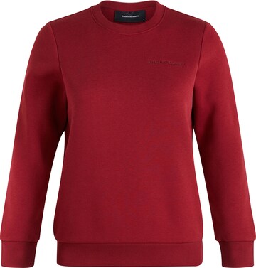 PEAK PERFORMANCE Sweatshirt Pullover 'Crew' in Rot