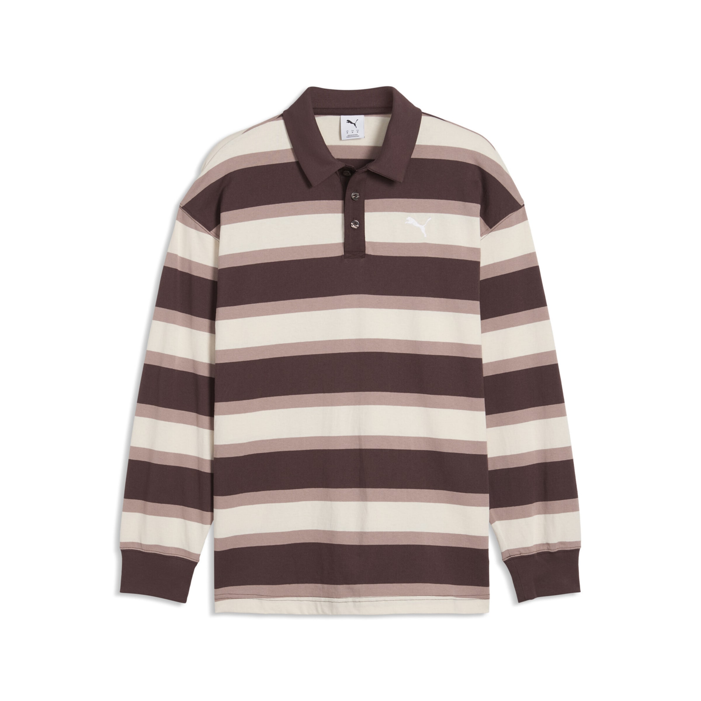 PUMA Shirt 'Essentials' in de kleur Beige / Crème / Chocoladebruin, Productweergave